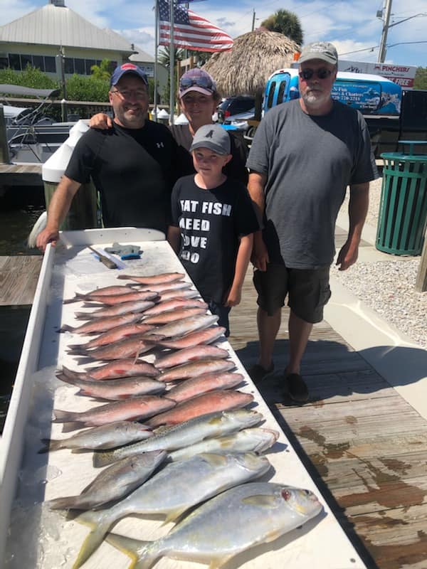 sanibel island, salty sam's marina, back bay, mangrove snapper, goliath grouper, eco tours, dolphin watching, southwest florida, key west grunts, hardcore anglers